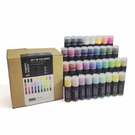 Set Pintura Acrílica Cremosa Kelulwue 36 Colores Full Gama