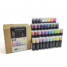 Set Pintura Acrílica Cremosa Kelulwue 36 Colores Full Gama