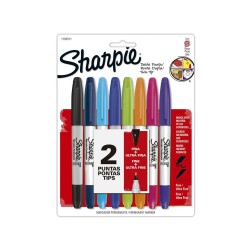 Sharpie Set 8 colores doble punta