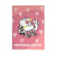 Mini Libreta Pinturas Motta - 02 Punto Rosa 10,5x15cm